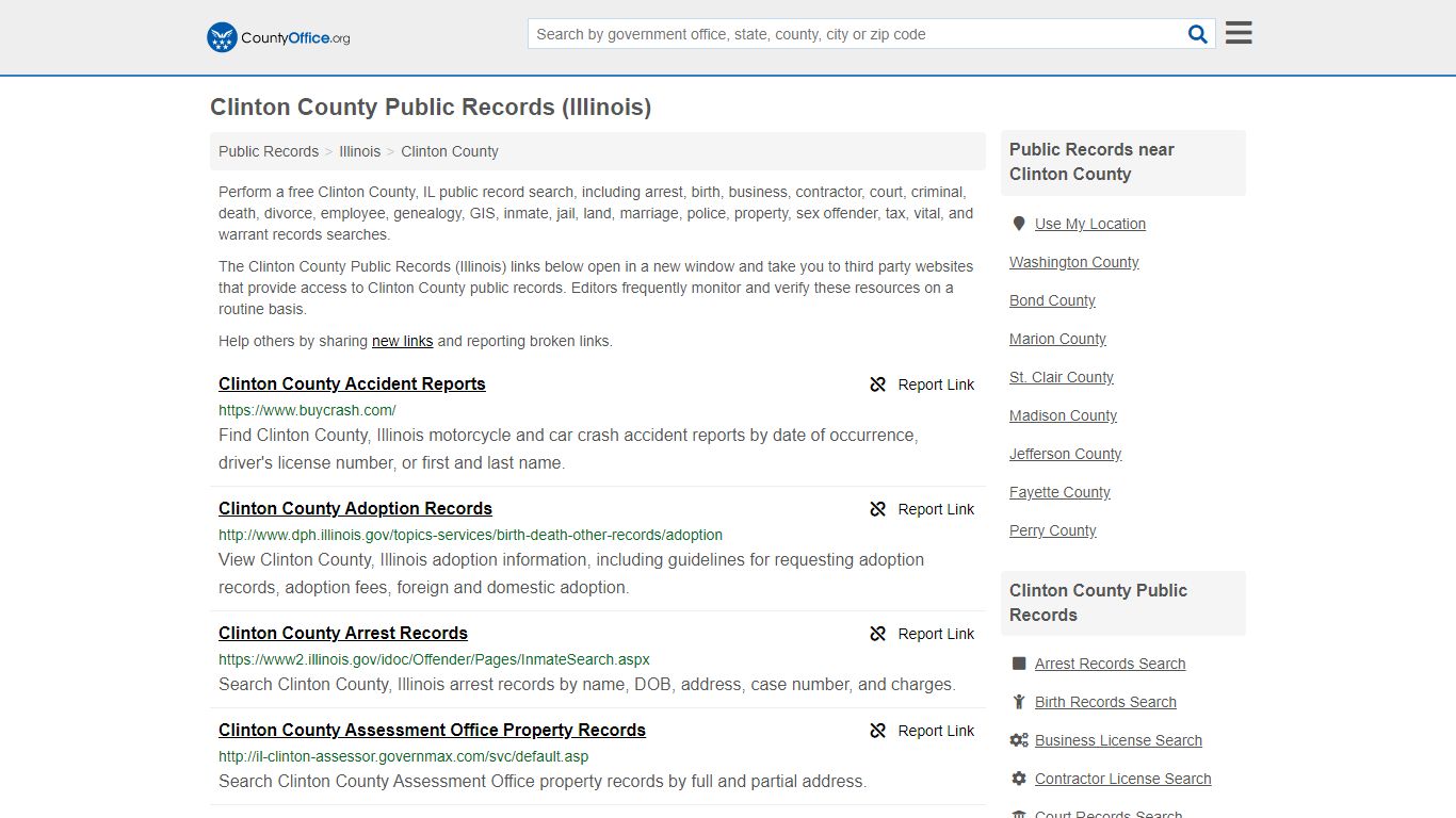 Public Records - Clinton County, IL (Business, Criminal ...